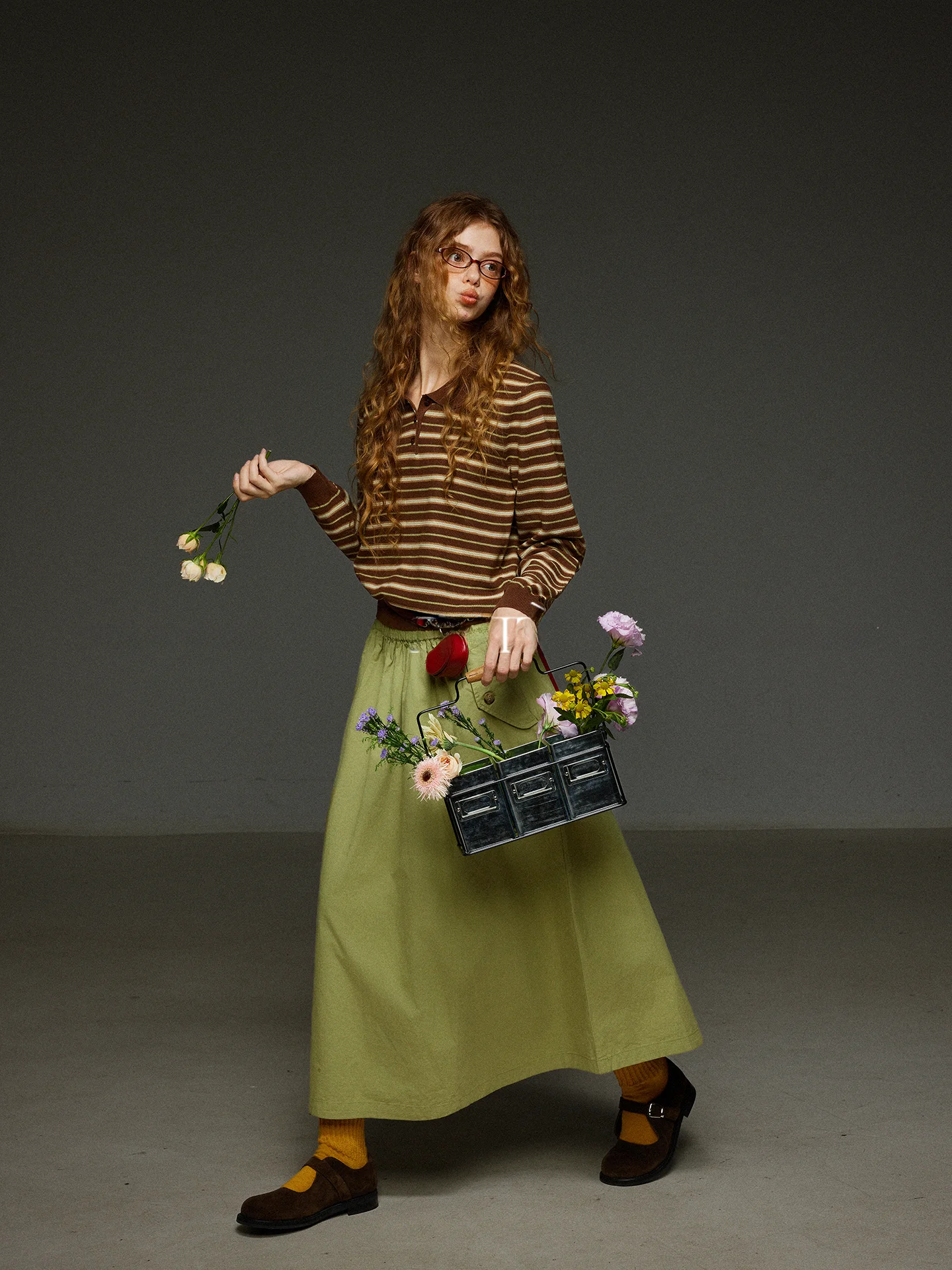 

Retro Striped Ne Knitted Top Women Loose Fit ort Sve Long Sve Spring Season Color Colion Lazy Feeling