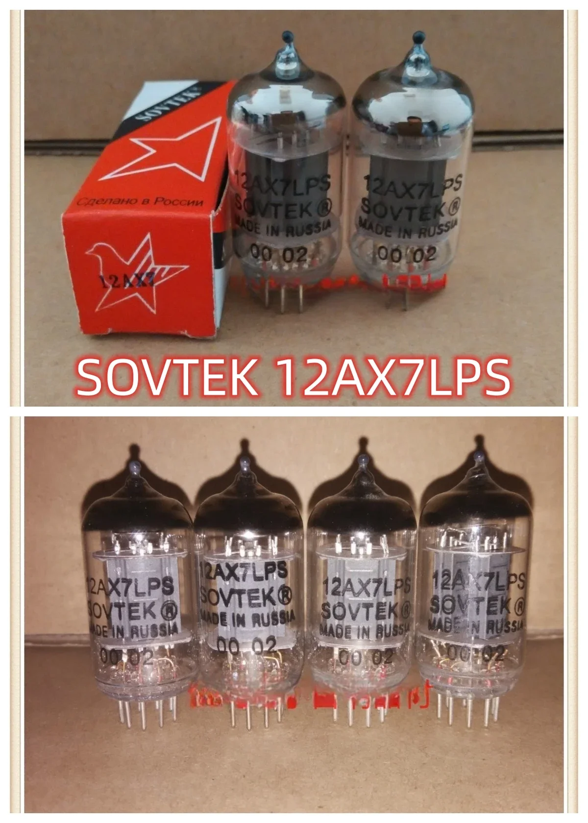 

New SOVTEK 12AX7LPS Electronic Tube Generation 5751 6N4 12AX7 ECC83 Precision Matching