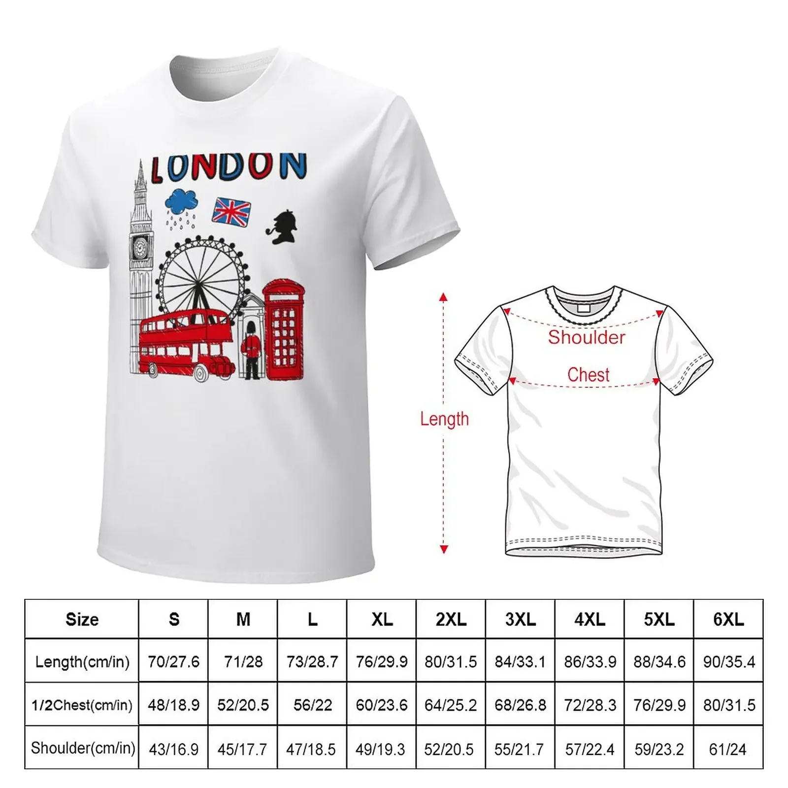 London Bridge United Kingdom Pride British Souvenir UK Bus Big Ben Gift T-Shirt Short sleeve tee anime clothes t shirts men