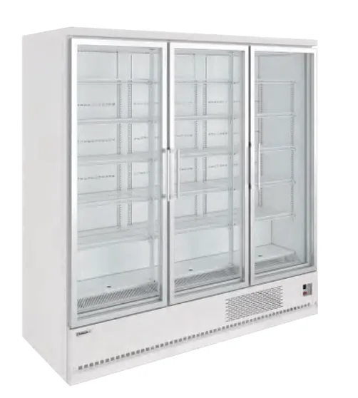 Supermarket refrigerator vertical display showcase door cooler room for shop