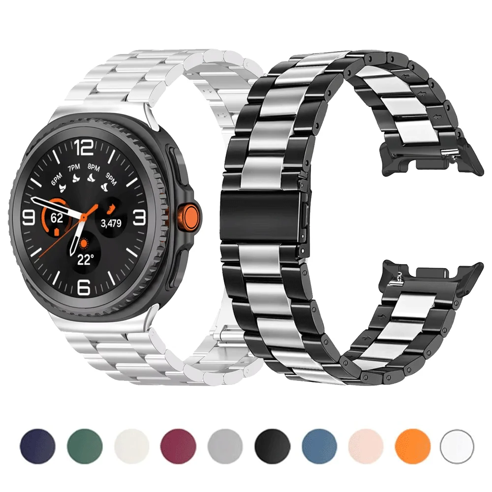 Luxury Titanium Band for Samsung Galaxy Watch 8 40mm 44mm 8 Classic 46mm Metal Strap Bracelet for Galaxy Watch Ultra 47mm Correa
