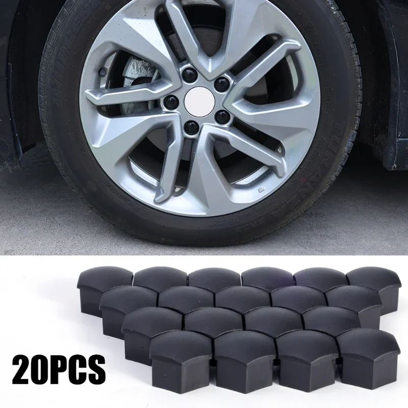 

20Pcs Tire Screw Cap Car Wheel Center Cap Hub Cover Wheel for Tesla Model Protective Cover Tire Modification Accessories