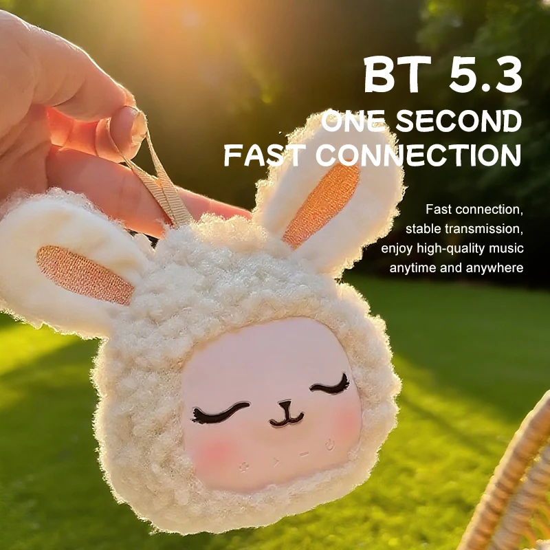 

PT-40 Cute Bunny Беспроводной Bluetooth-динамик Силиконовые плюшевые игрушки HIFI Стерео бас Мини Портативный активный звуковой ящик Подарочный динамик