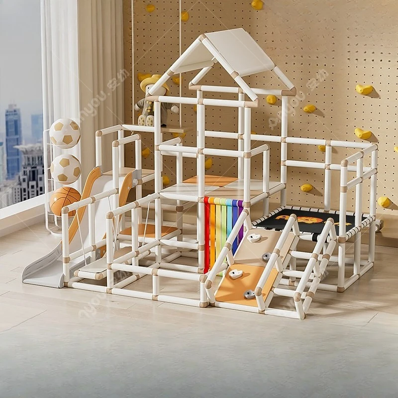 An young children's climbing frame household indoor slide rock climbing DIY combination small apartment new baby amusement park