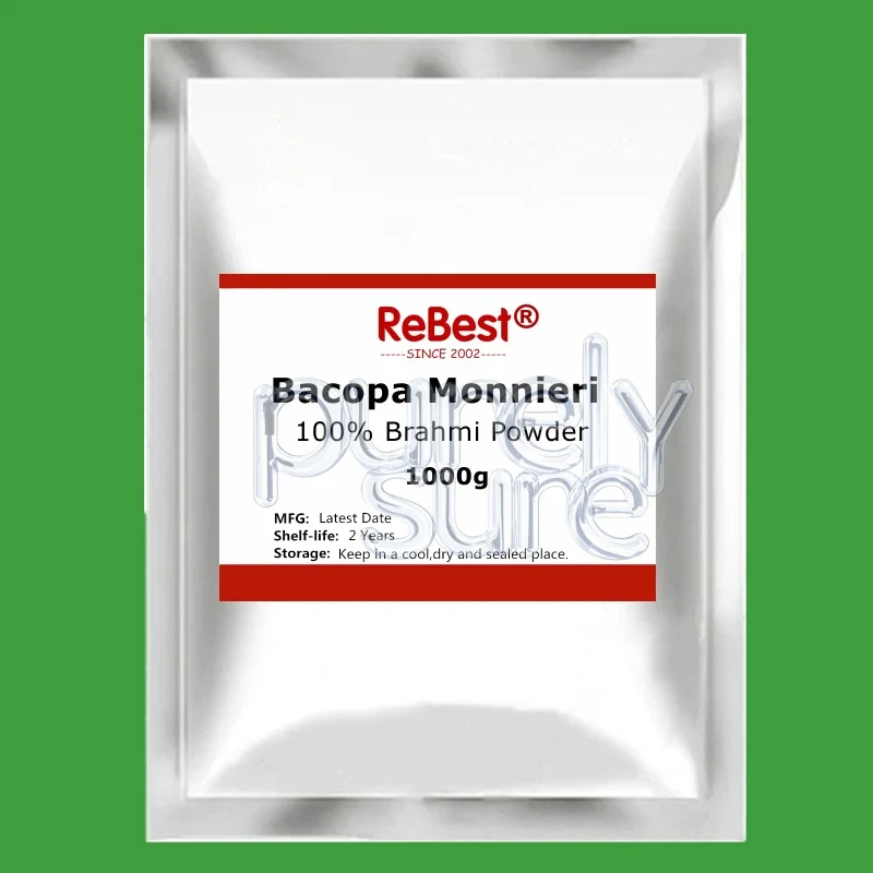 Paquete interior de polvo de extracto de Brahmi Bacopa Monnieri personalizado mundial, bolsas de plástico de doble cubierta para distribuidores globales