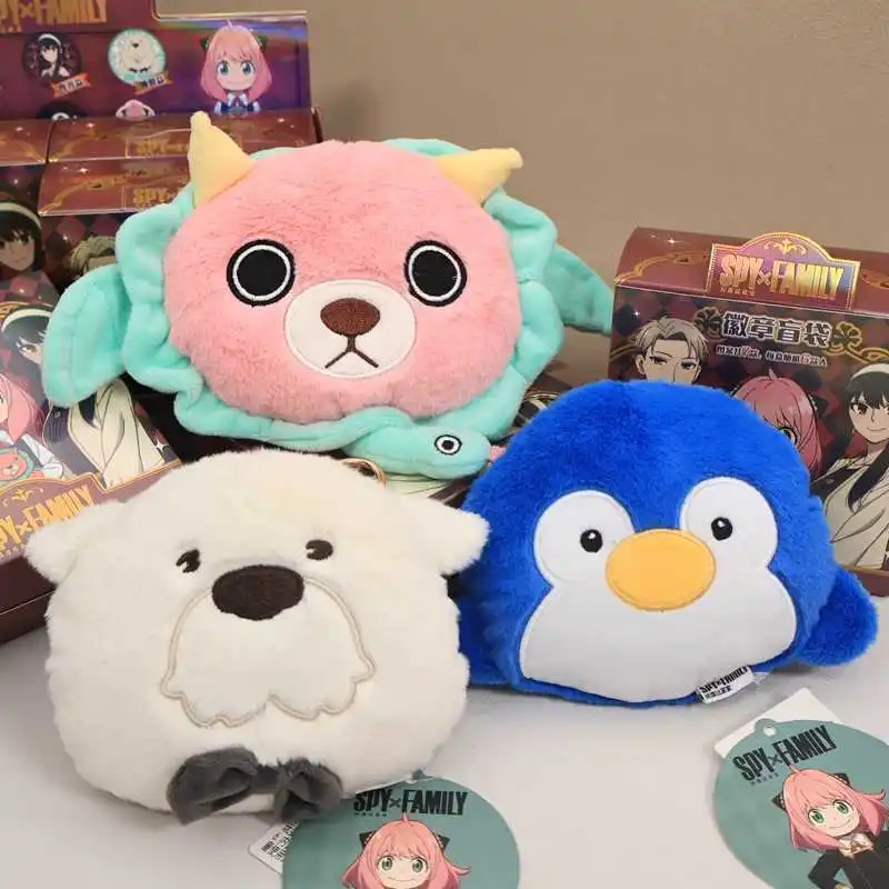 

Genuine Anime Spyxfamily Round Bag Women'S Plush Coin Storage Bag Chimera Bond Kid'S Soft Toy Keychain Furry Pouch Toys Gifts