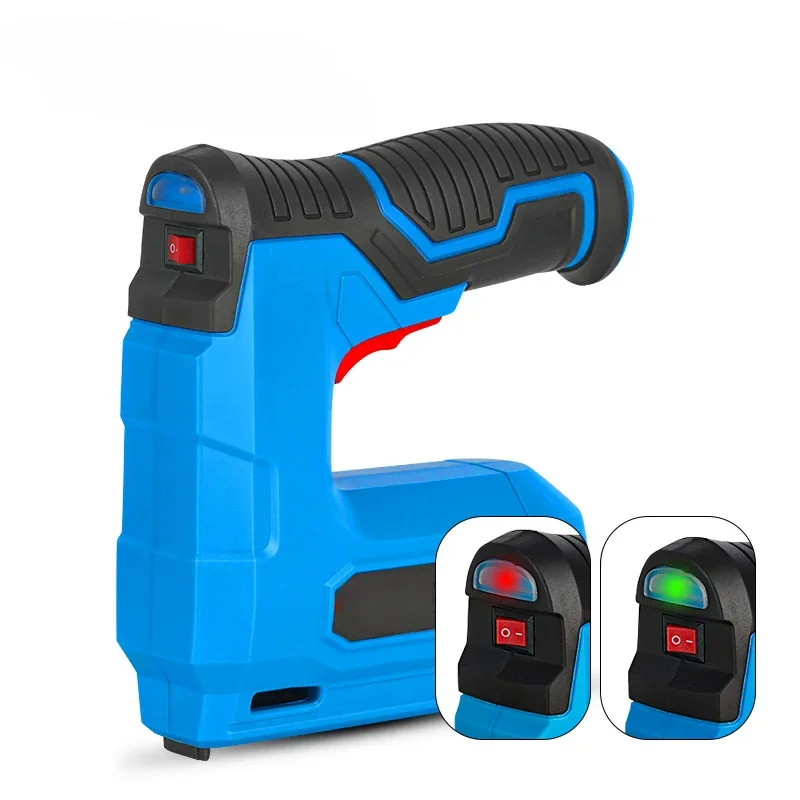 Lithium Battery Nail Gun Electric Direct Nail Code Nail Gun Woodworking Household Small Portable Wireless 18 inch 1/4