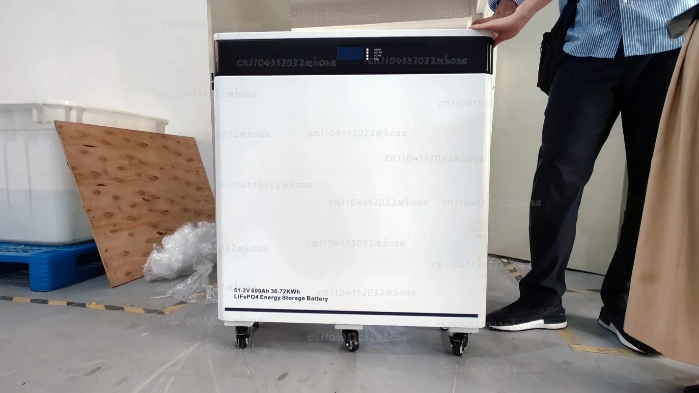 2024 30KW Deep Cycles 600AH Moveable Floor Mounted 51.2V Lithium Ion Battery Pack Home Energy Storage