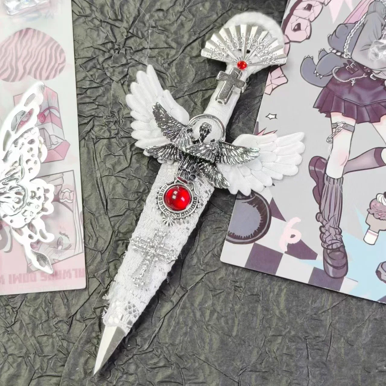 Blessing Eagle Kunai Dart Cross Decoration Knifre Vintage Style Handmade Decoration Crafts Sword