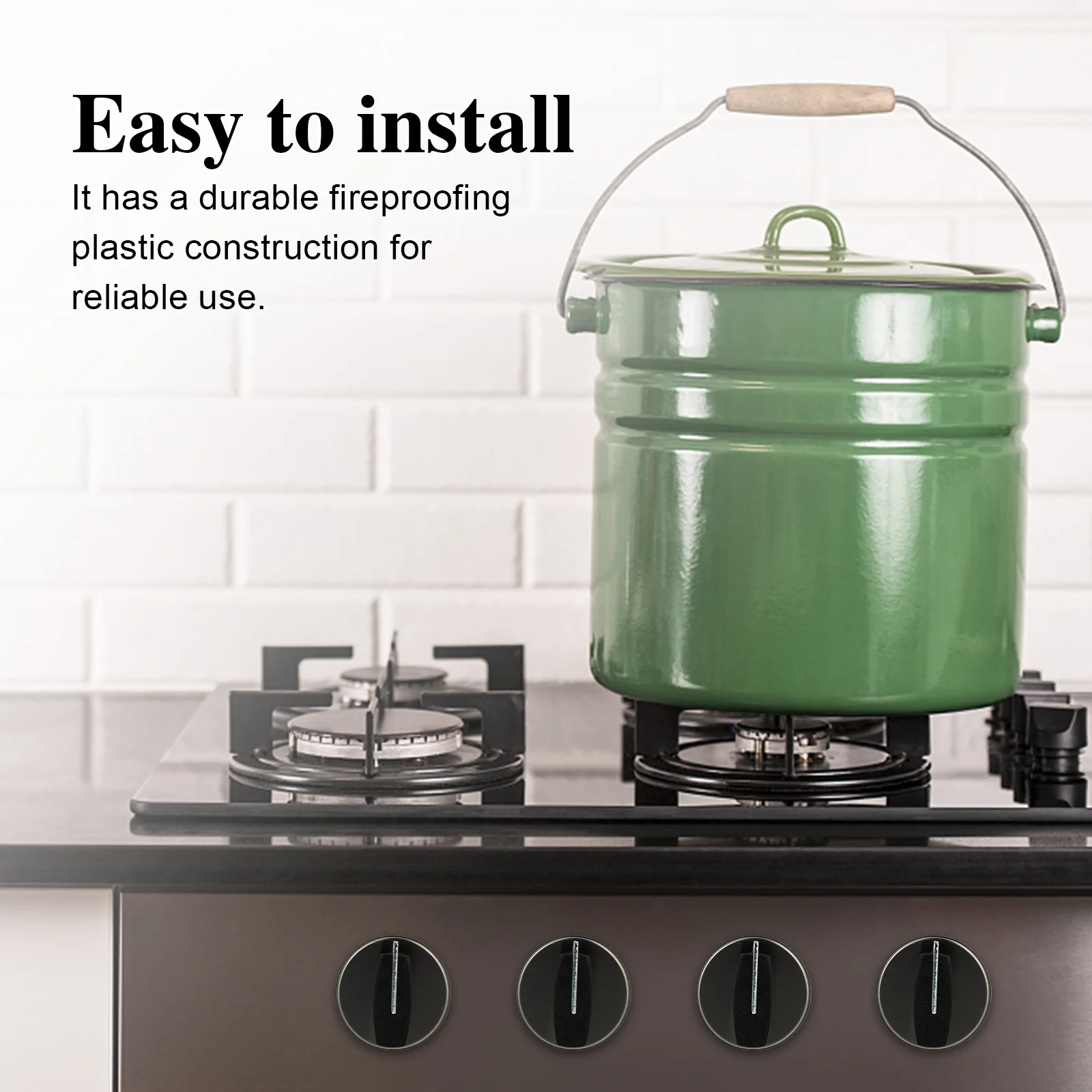 

4Pcs Gas Stove Knobs Durable Safe Material Rotary Control Knobs for Home Or Restaurant Appliances Gas Stove Knob