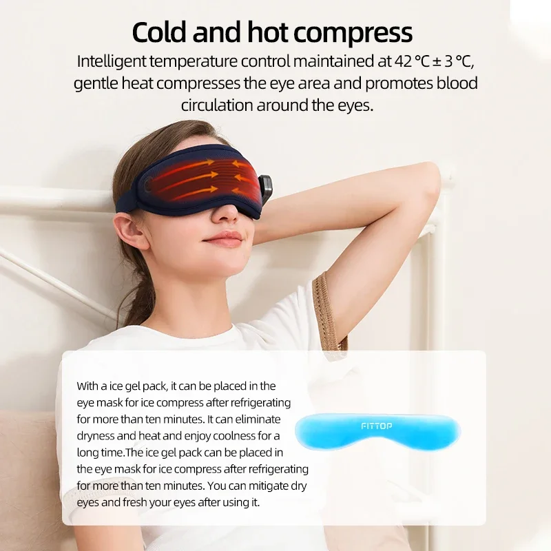 New design health care Improve Sleep smart eye mask massager