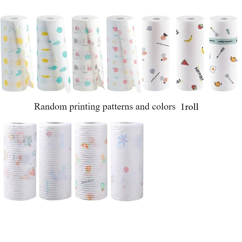 1roll Absorbent, Thick-Cotton Kitchen Paper Towels-Kitchen Paper Towels | Playful|Washable Paper Towels Paper Towels for Kitchen