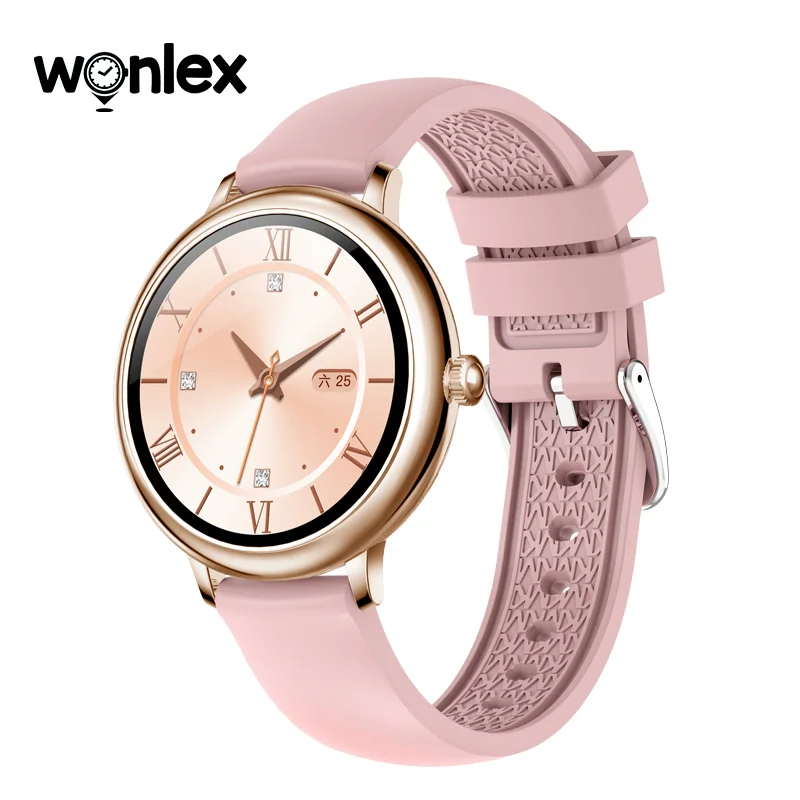 

Wonlex CF80 Women Smart Watch Large touch Screen Waterproof SmartWatch Heart Rate Tracker Sports lady watch for Android iOS