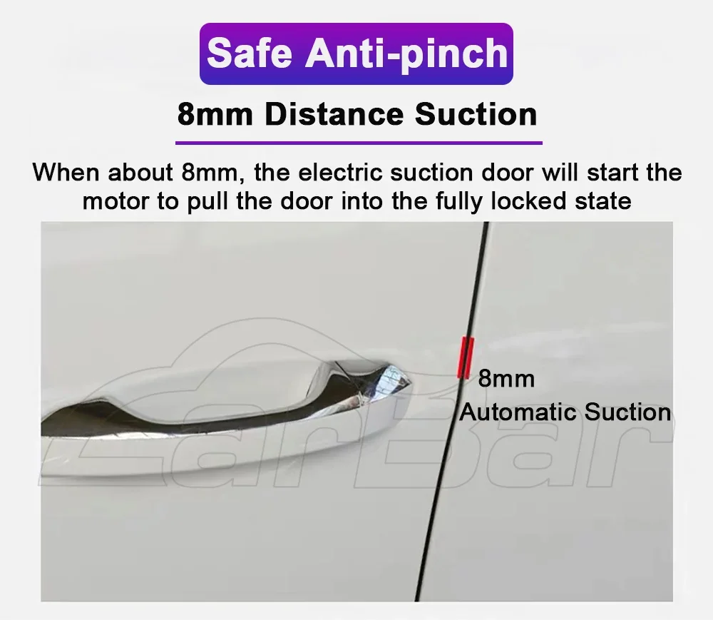 Fechaduras automáticas para Tesla Model 3, Soft Sucção Elétrica Fechando Porta, Acessórios do carro