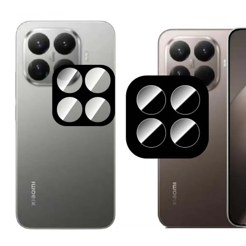 

for Xiaomi 15T Pro Lens Protector Camera Black Cover Cap Transparent Tempered Glass Anti Break Hard Film