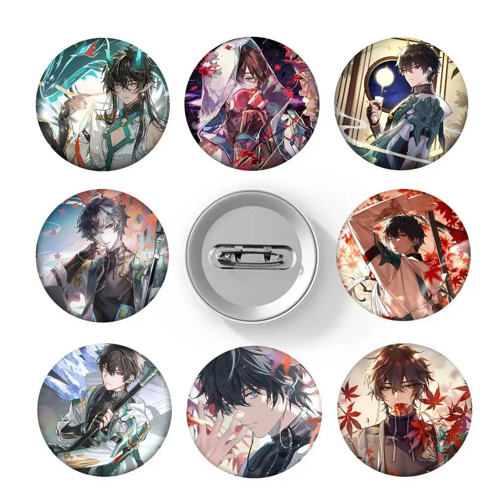 Game Honkai Star Rail Dan Heng Round Badge Creative Brooch Clothing Backpack Accessories Lapel Pin