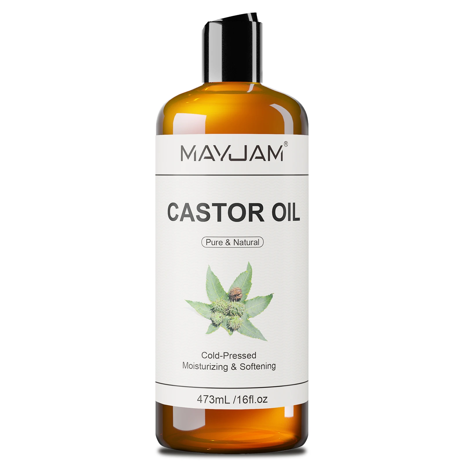 MAYJAM 473ml/16fl.oz Czysty naturalny olejek nośny do masażu ciała i twarzy Rycynowa roślinna gliceryna Olej z pestek winogron Jojoba Kokosowy