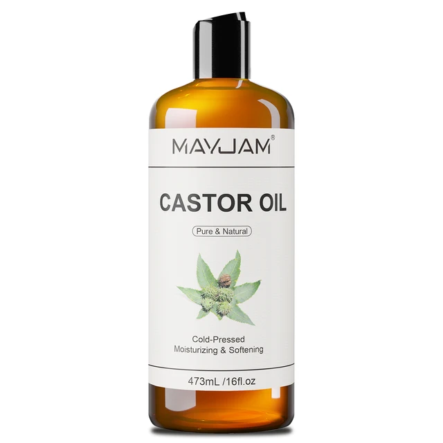 MAYJAM 473ml/16fl.oz Czysty naturalny olejek nośny do masażu ciała i twarzy Rycynowa roślinna gliceryna Olej z pestek winogron Jojoba Kokosowy