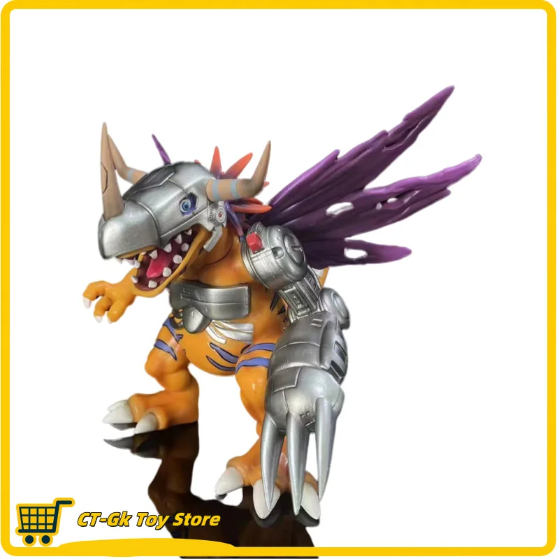 18cm metalowa figurka Greymon Anime cyfrowe figurki potworów Gk cyfrowy świat kolekcja modeli ozdoba prezenty zabawki dla chłopców