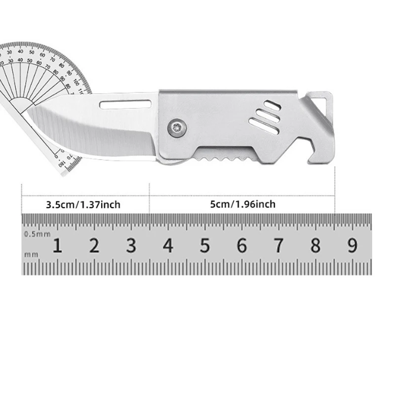 Hohe Härte Klapp D2 Messer Stahl Tragbare Flasche Opener Sharp Schneiden Werkzeug Aufhänger Hohe Härte Messer Camping Überleben Werkzeug