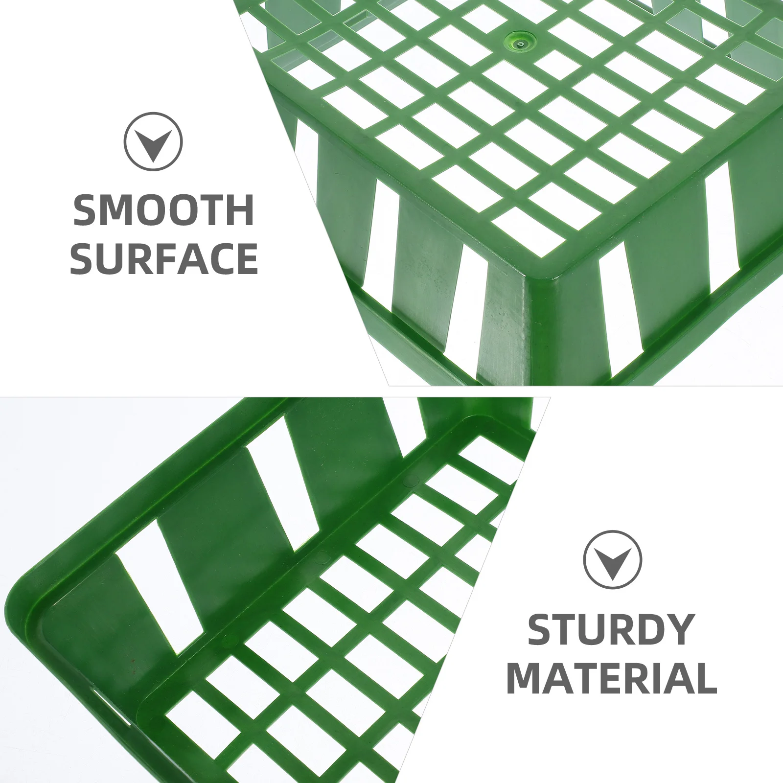 

3pcs Plastic Plant Basket With Drainage Holes Nursery Baskets For Indoor Outdoor Garden Flower Vegetable Growing Succulent