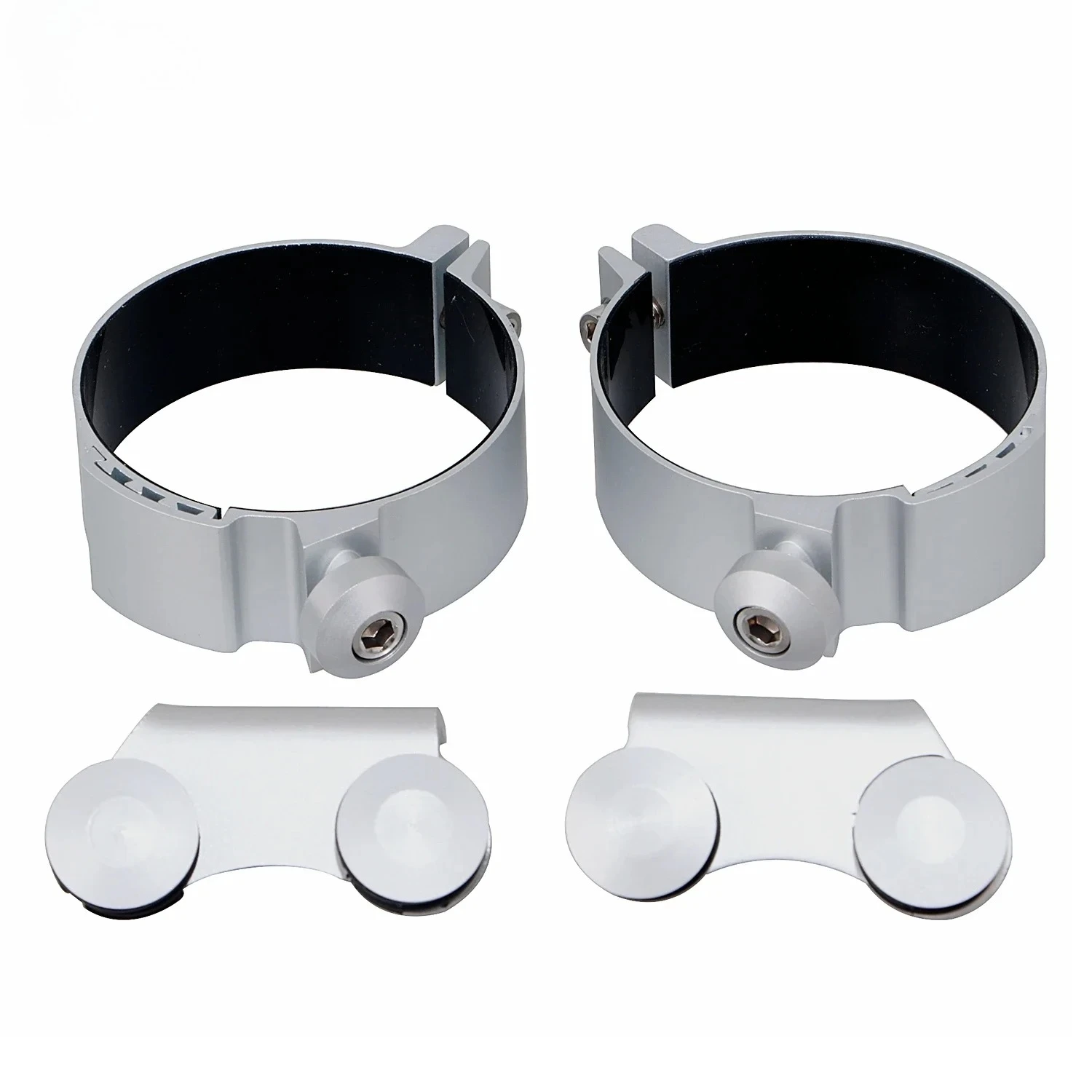 Motorcycle Silver Front Fork Wind Deflectors Hardware Mounting Kit For Honda Yamaha Kawasaki Suzuki Boulevard C90 Black VL1500 view 5