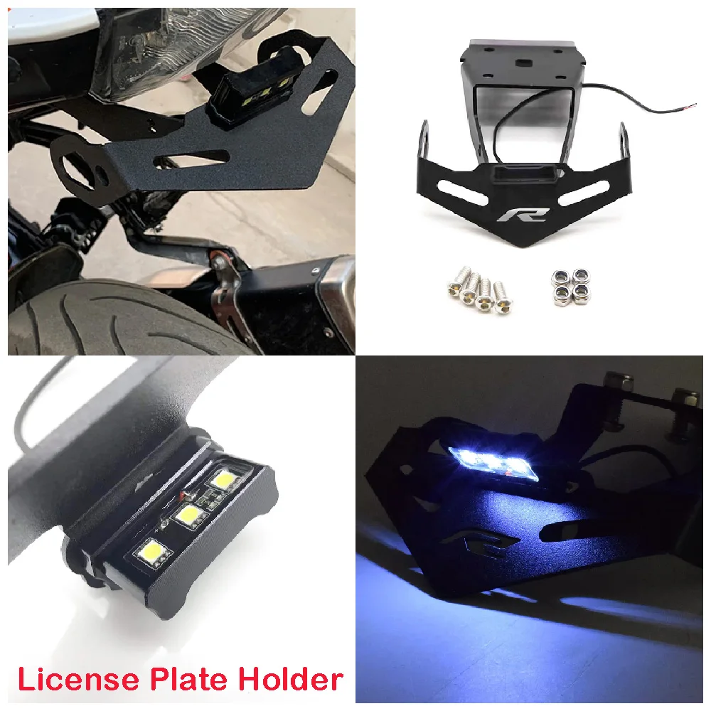 

Fit for Yamaha YZF R125 YZF-R125 YZFR125 2019-2025 Motorcycle License Plate Holder Tail Eliminator LED Light Replacement Bracket