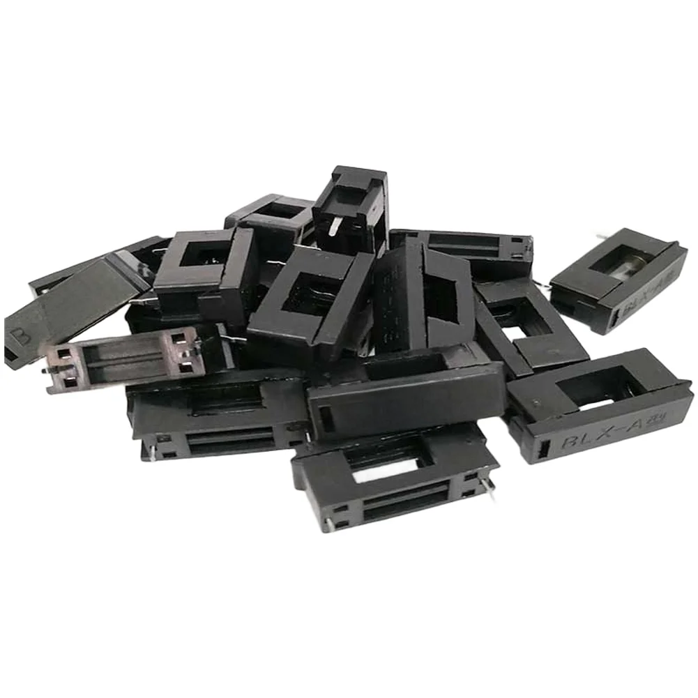 For PCB Assembly PCB Fuse Holder Snap-in Fuse Holder Flame Retardant Fuse Holder U-shaped Opening Secure Connection