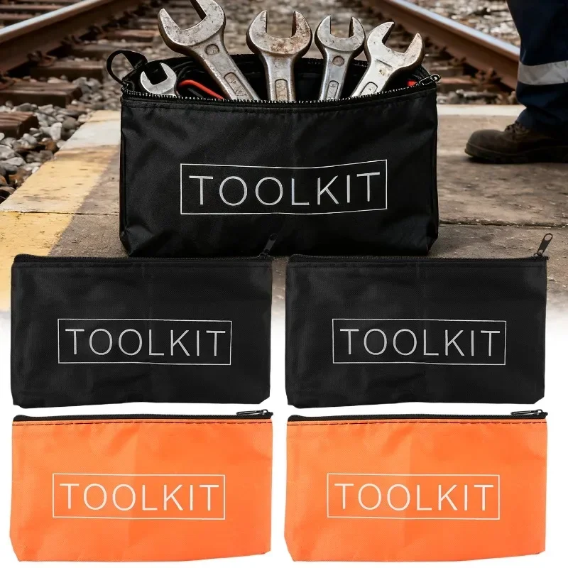 Große, multifunktionale Werkzeugtaschen mit Reißverschluss, aus Oxford-Canvas, wasserdicht, tragbare Aufbewahrungstasche, Organizer für Werkzeugsets. – Detail 4