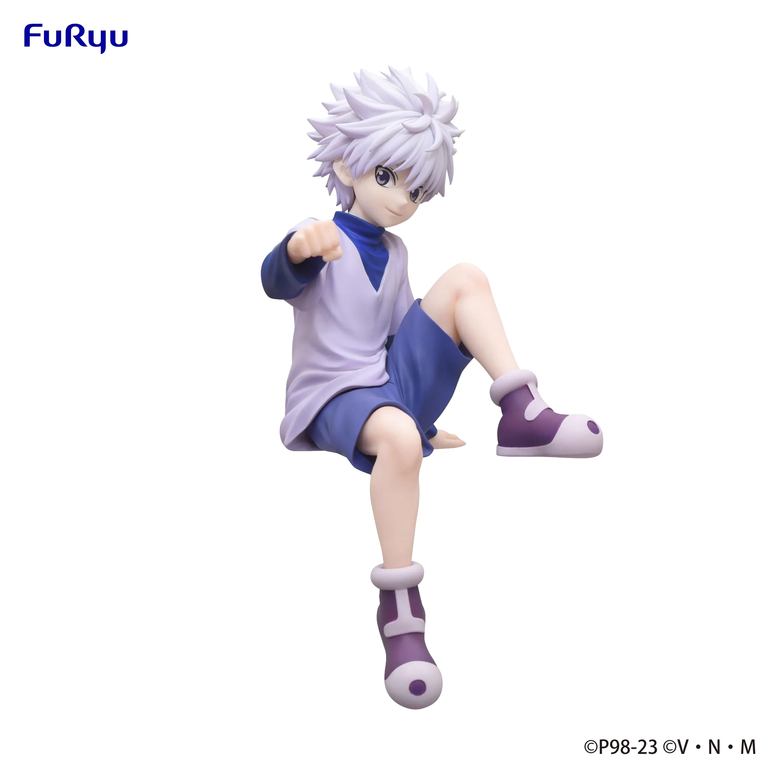 

Original FURYU HUNTER×HUNTER Killua Zoldyck Anime Action Figure Toys Noodle Stopper PVC Model Xmas Gift