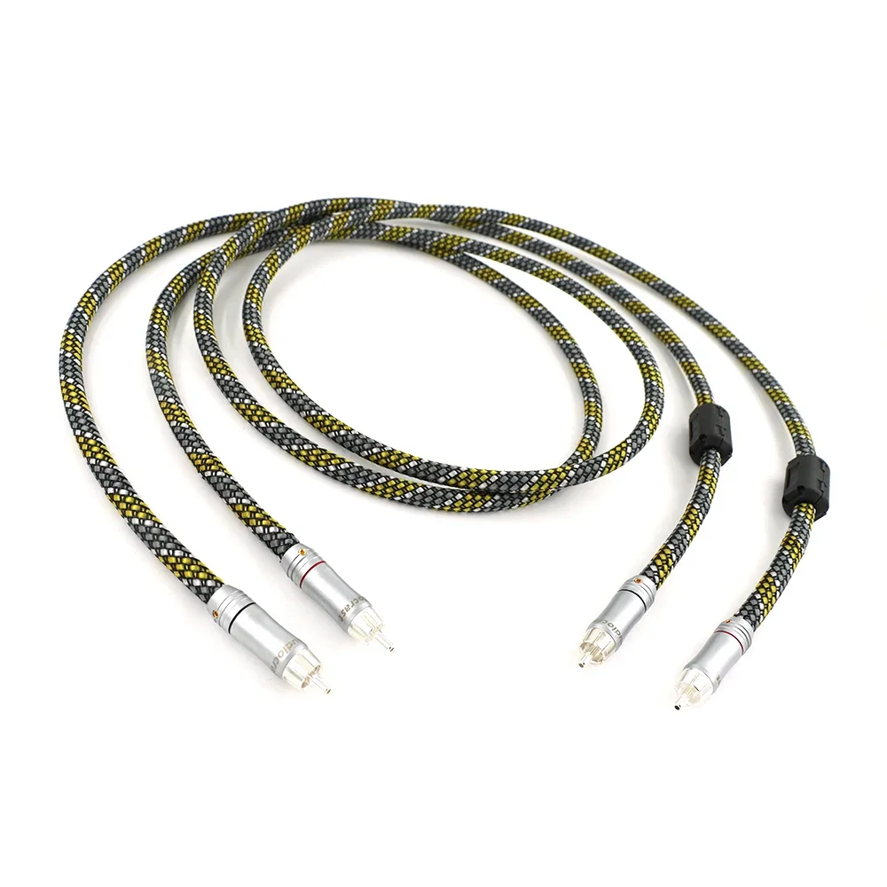 

UltraPure 6N OFC Hi-End Dual RCA Audio Interconnect Cable for Hi-Fi/CD/DVD/Home Theater Amplifier Systems