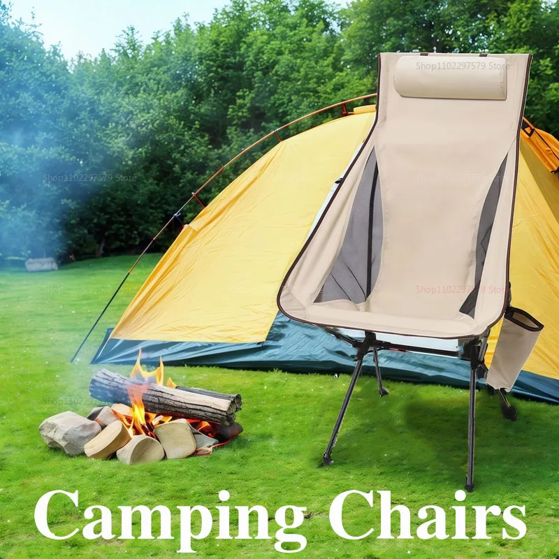 

Outdoor Chairs Foldable Camping Chair Set Lightweight And Portable Moon Chair Suitable For Parks Picnics Fishing And Other Scene