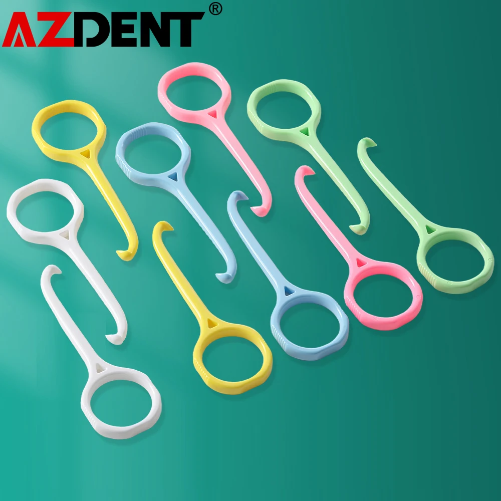 

10Pcs Azdent Orthodontic Brace Remover Invisible Removable Braces Remove PC Hook Clear Teeth Oral Care Ortho Tool Lab Instrument