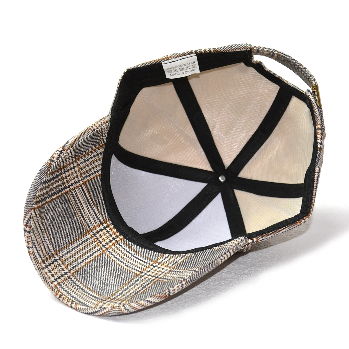 Plaid Print Baseball Cap Soft Adjustable Dad Hat Outdoor Sport Hat Cap for Men Women Vintage Sun Cap for Everyday