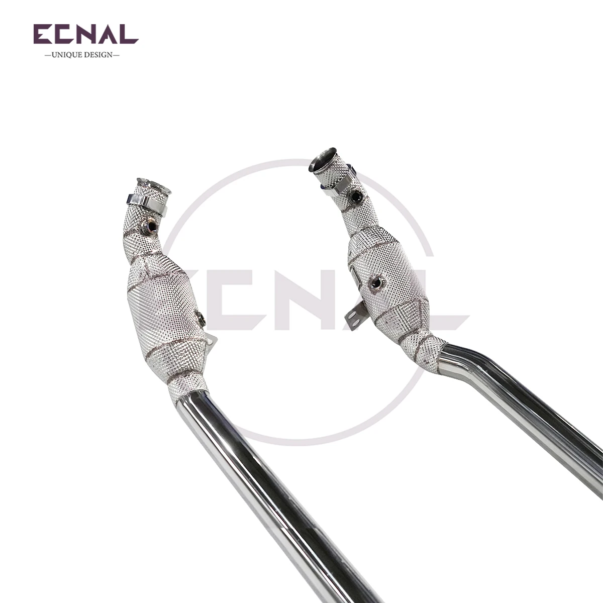 

Ecnal Exhaust for 2011-2016 Benz W212 E63 Amg 6.2L High Quality SS304 Sports Insulate Against Heat Exhaust Downpipe