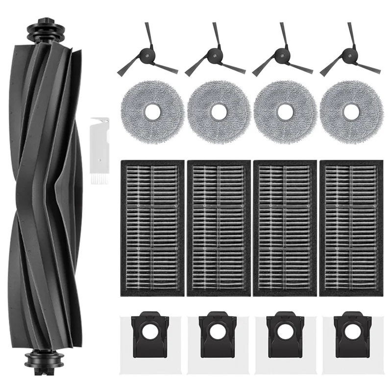BAAN-For Dreame X40 Ultra Robot Vacuum Main Side Brush HEPA Filters Mop Cloth Dust Bags Spare Parts