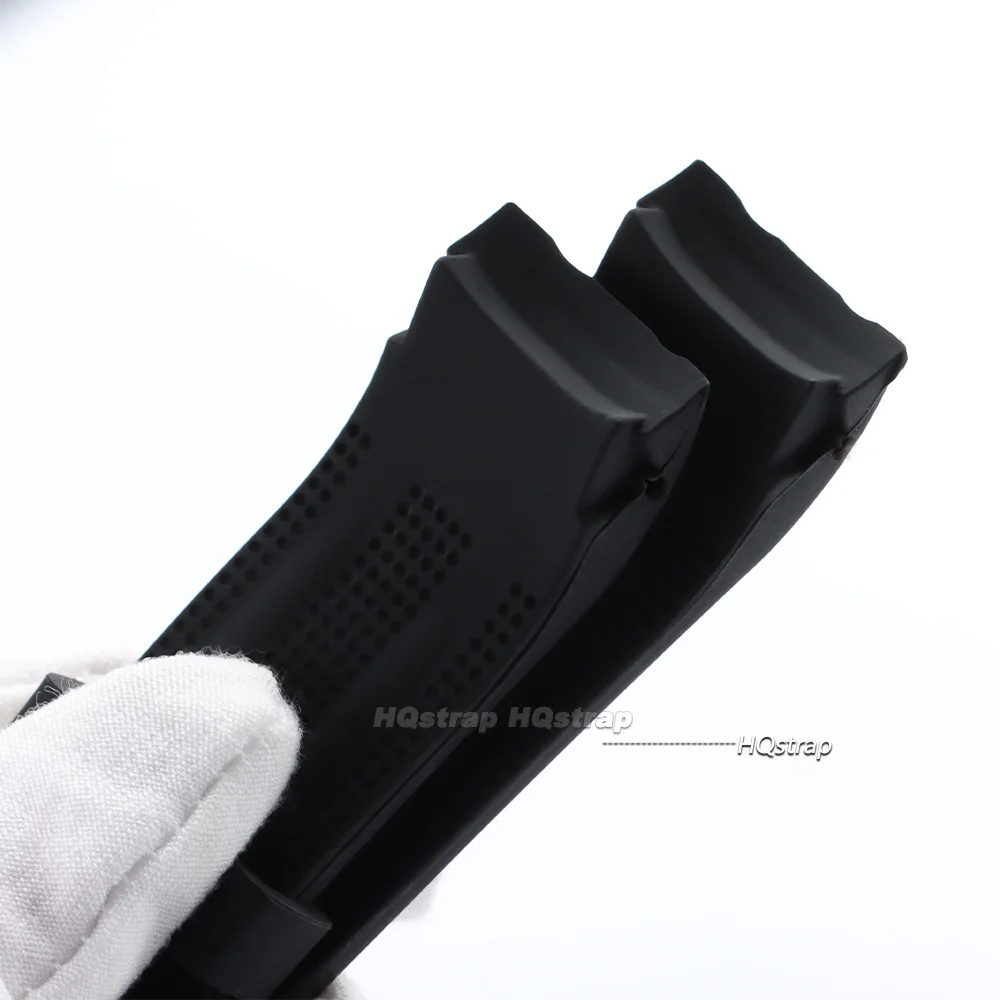 Curved End Silicone Watch Straps Thickened Soft Sports Watch Bracelet Men Women Waterproof Rubber Watch Band 18mm 20mm 22mm 24mm view 3