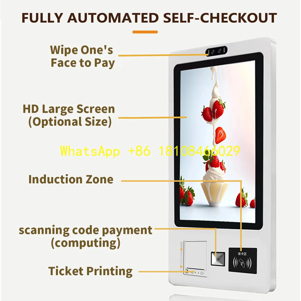 

, Ordering Food and Payment Settlement Self-service Terminal - Integrated Machine for Government Affairs, Hospital Registration