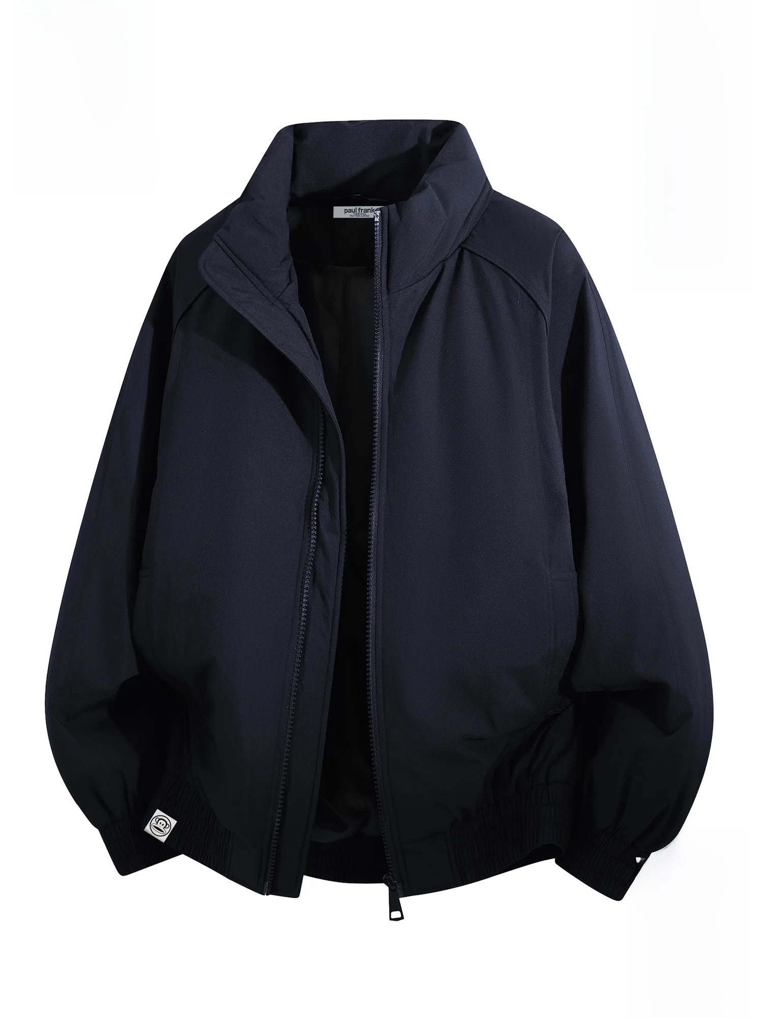 

Loose Fit Casual Cotton Jaet Men's Winter Outerwear Monkey Brand Polyester Fiber Warmth Thiened Stand Collar