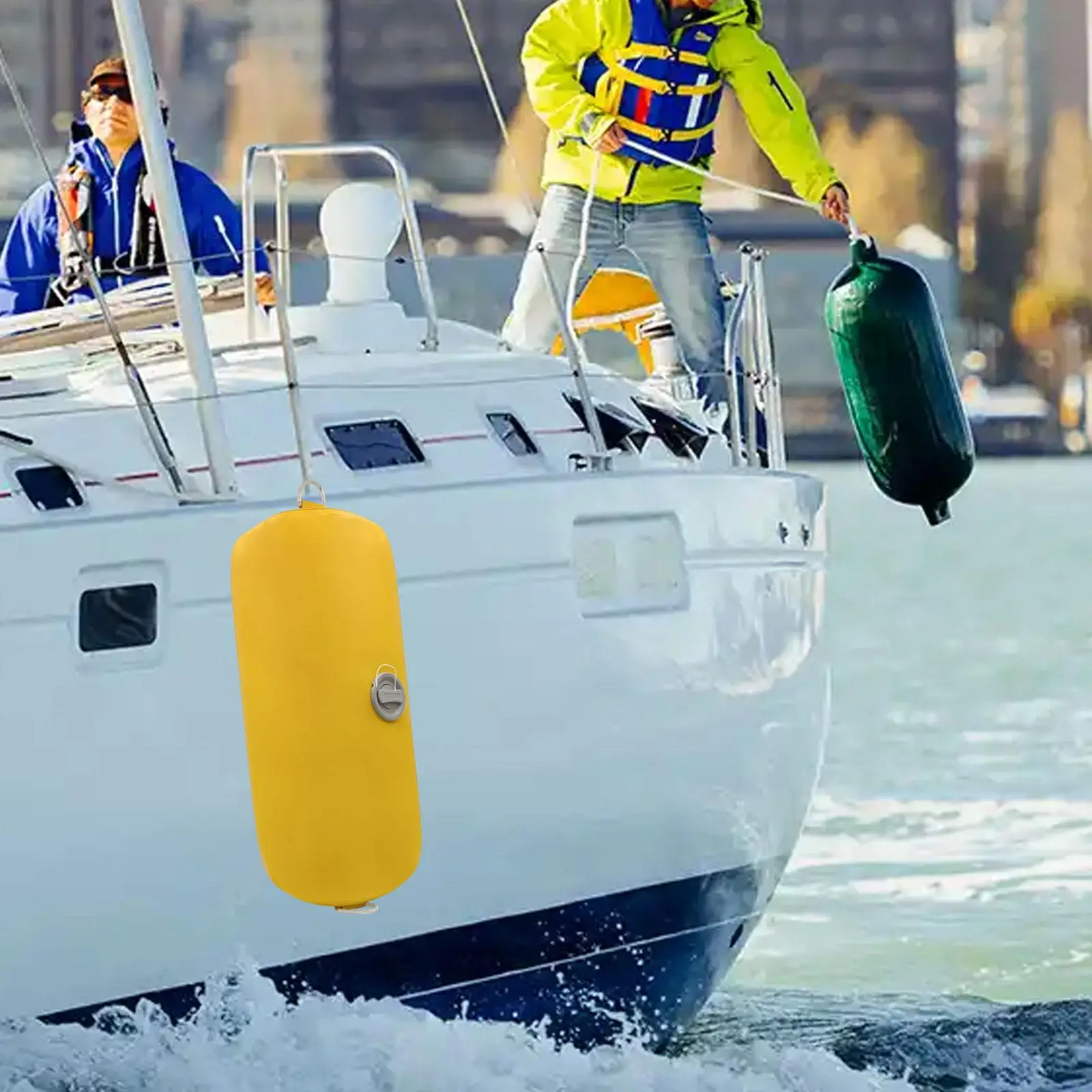 

Надувной ПВХ буй-котв для лодок с усиленным отверстием для подвешивания, для парусного спорта, рыбалки и яхт