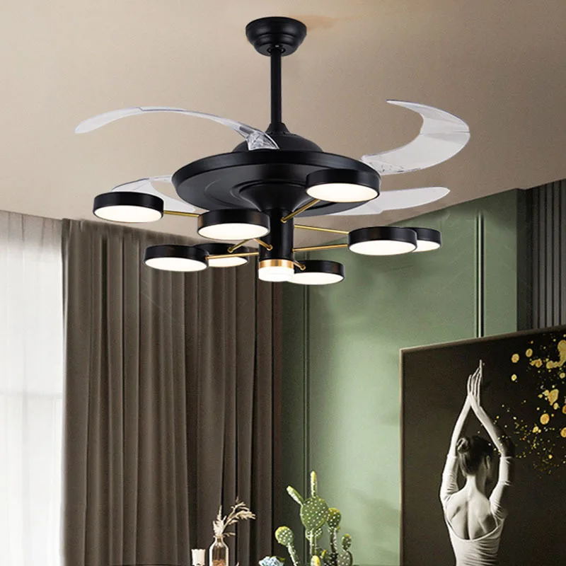 42 Inch Minimalist Ceiling Ventilator Lamp Fan Chandelier Living Room Bedroom Fans Lamps House Dining Room Lighting