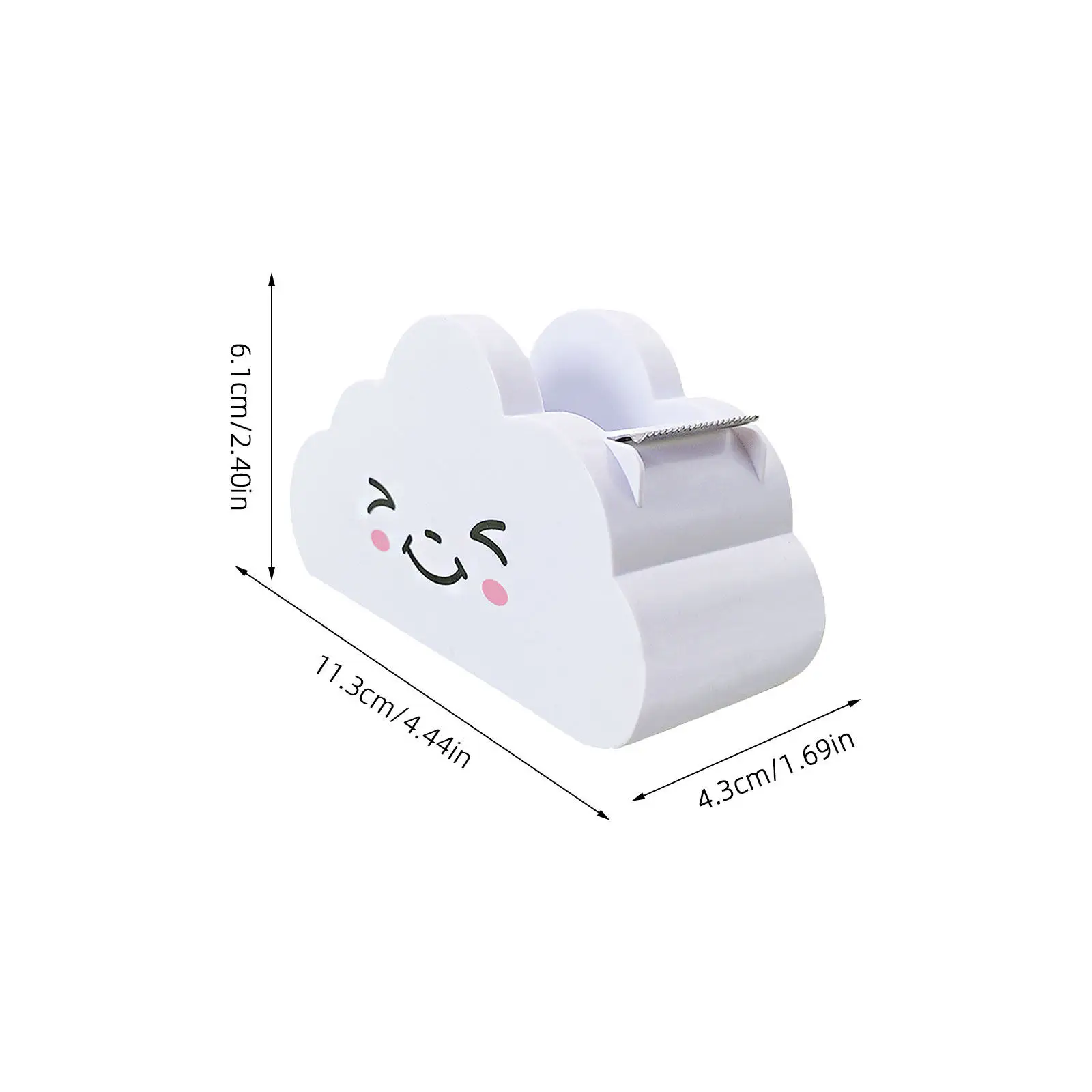 Rainbow Cutter Adhesive Tape Dispenser Desktop Stationery Multi Function Cutting Tool Washi Tape Holder Paper Cutters Storage