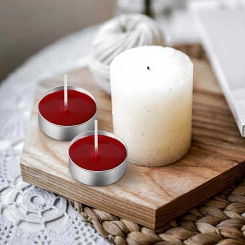 150Pcs Aluminum Tea Lights Cups, With 150 Pcs Candle Wicks Empty Candle For Candle Lovers