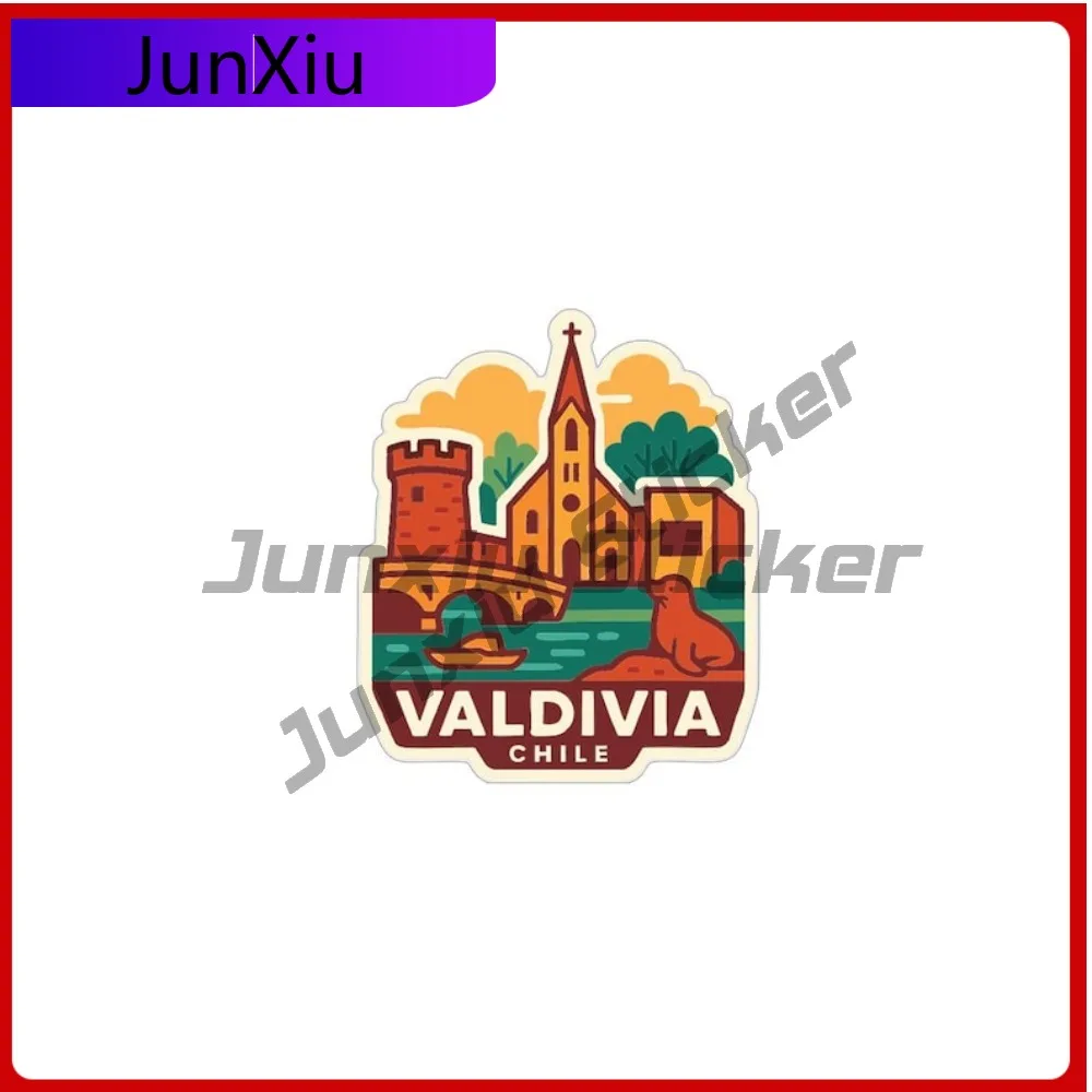 

Valdivia Chile City Sticker Accessories Exterior Vinyl Decal Rv Motorhomes Rear Windshield Suv Fuel Tank Cap Stickers Car Front