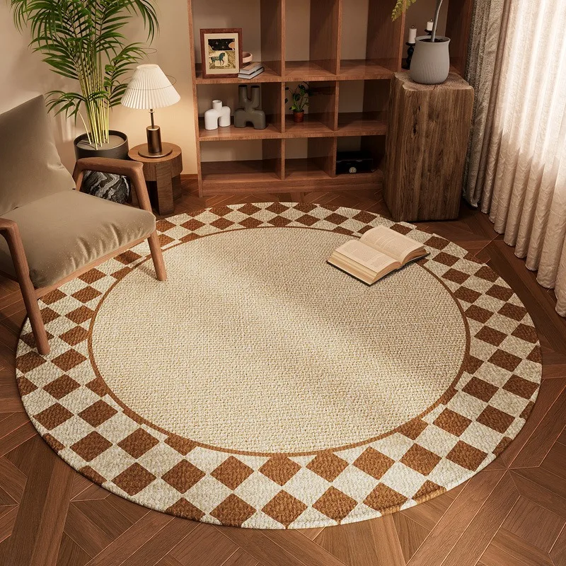 

New Arrival Round Carpet Anti Slip Wear Resistant Home Living Room Sofa Coffee Table Carpet Bedroom Study Carpet Soft Floor Mat