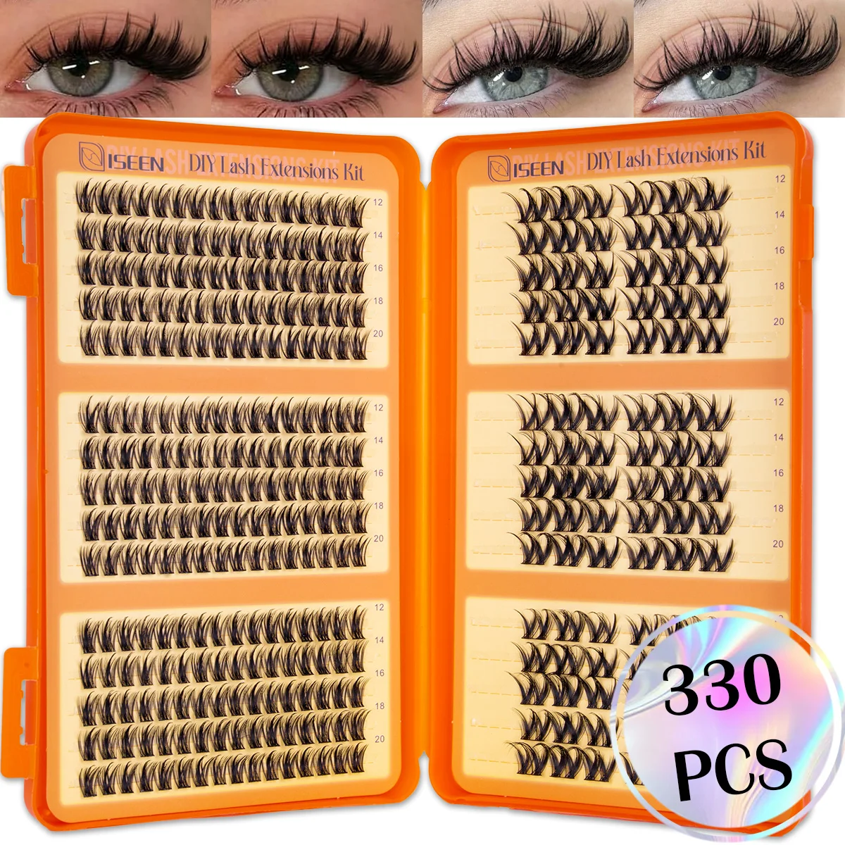 DIY Wimpernbüschel Volumen-Wimpern Manga Fairy Einzelne Wimpernverlängerungen Wiederverwendbar Verschiedene Stile für den täglichen Gebrauch oder Party-Make-up – Detail 8