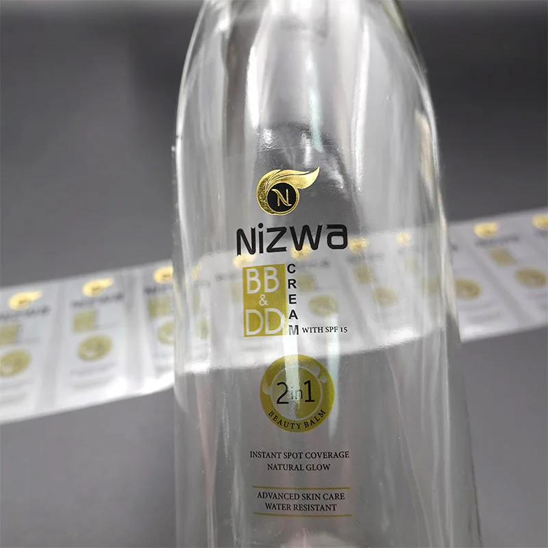 Custom. Transparent Seamless Shadow Transparent Sticker PVC Adhesive Label Sticker Printing Gilding Transparent Adhes