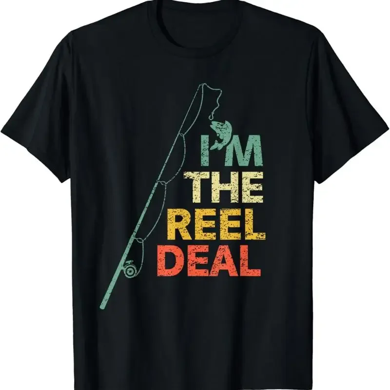 Fun Fishing T Shirt Reel Deal Cool Dad for Fisherman ò