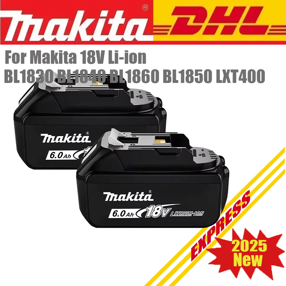 

Rechargeable batteries for makita 18 v battery+charger to BL1830 BL1840 BL1860 LXT400 18v lithium battery power bank 2025 New