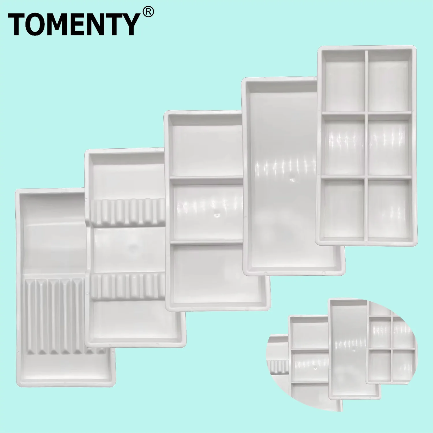 1 шт., автоклавируемые стоматологические подносы TOMENTY, пластиковый ящик, легко чистится, стерилизация для стоматолога, врача, хирургические 9,5 см * 19,5 см * 2 см